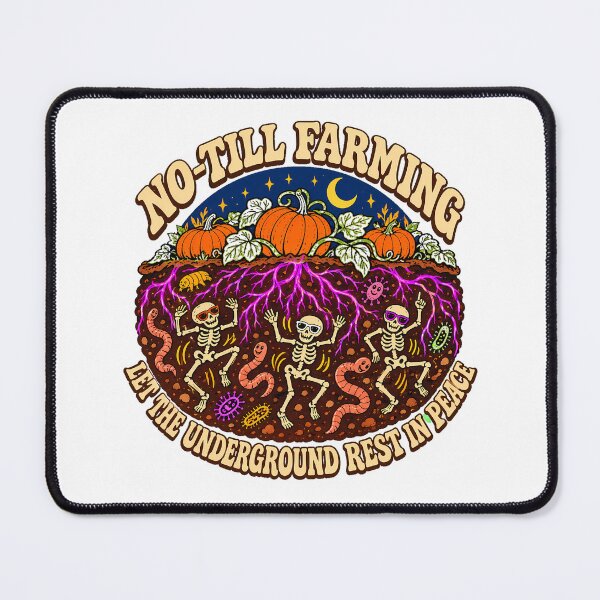 Item preview, No Till Farming Soil Health Groovy Skeleton designed and sold by chattsuede.