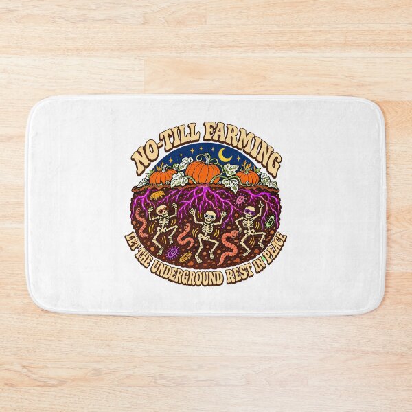 Item preview, No Till Farming Soil Health Groovy Skeleton designed and sold by chattsuede.