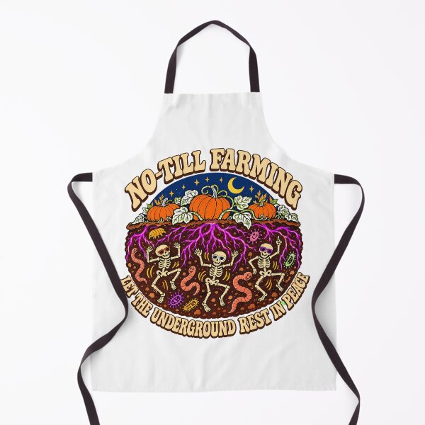 Item preview, No Till Farming Soil Health Groovy Skeleton designed and sold by chattsuede.