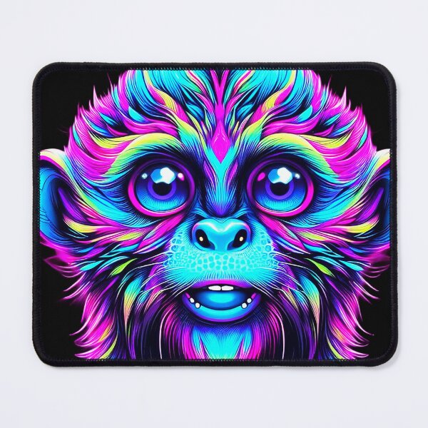 Item preview, Vaporwave Neon Cyber Primate - Psychedelic Ape designed and sold by A E S T H E T A T A G.
