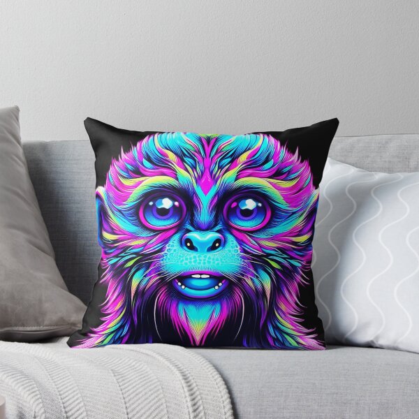 Item preview, Vaporwave Neon Cyber Primate - Psychedelic Ape  designed and sold by A E S T H E T A T A G.