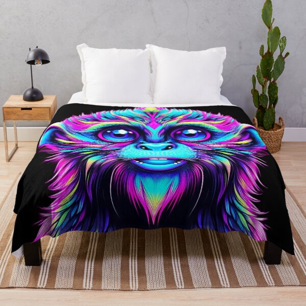 Item preview, Vaporwave Neon Cyber Primate - Psychedelic Ape designed and sold by A E S T H E T A T A G.
