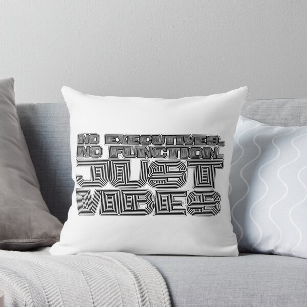 Item preview, Just Vibes Dark | Funny ADHD Graphic | Bold Bubble Typography | Executive Dysfunction designed and sold by RareSquareBearArts.