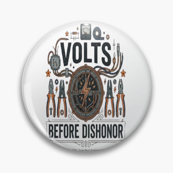 Item preview, Volts Before Dishonor Funny Electrician Trade Worker Gift designed and sold by ArtsyElegance4U ⭐⭐⭐⭐⭐.