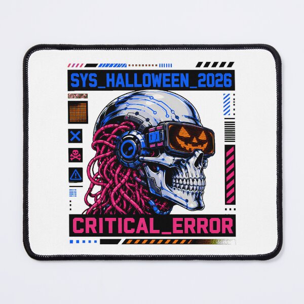 Item preview, Sci-Fi Tech Skull Error Futuristic Halloween Cyborg designed and sold by chattsuede.