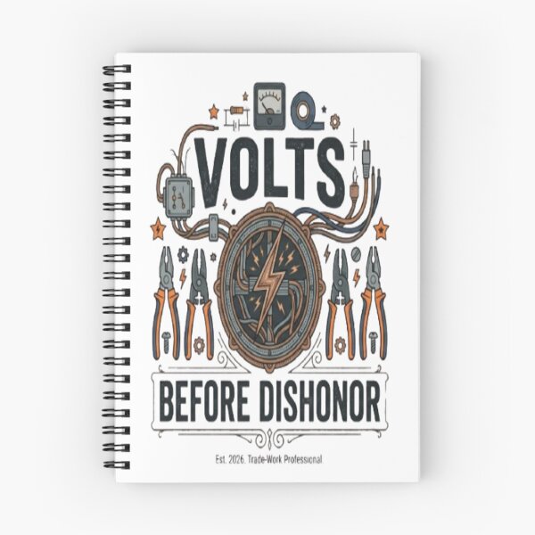 Item preview, Volts Before Dishonor Funny Electrician Trade Worker Gift designed and sold by ArtsyElegance4U ⭐⭐⭐⭐⭐.