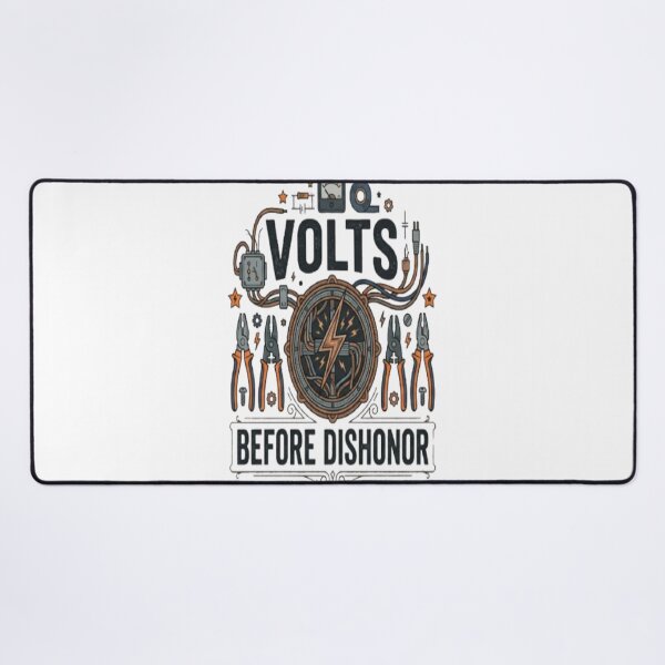 Item preview, Volts Before Dishonor Funny Electrician Trade Worker Gift designed and sold by ArtsyElegance4U ⭐⭐⭐⭐⭐.