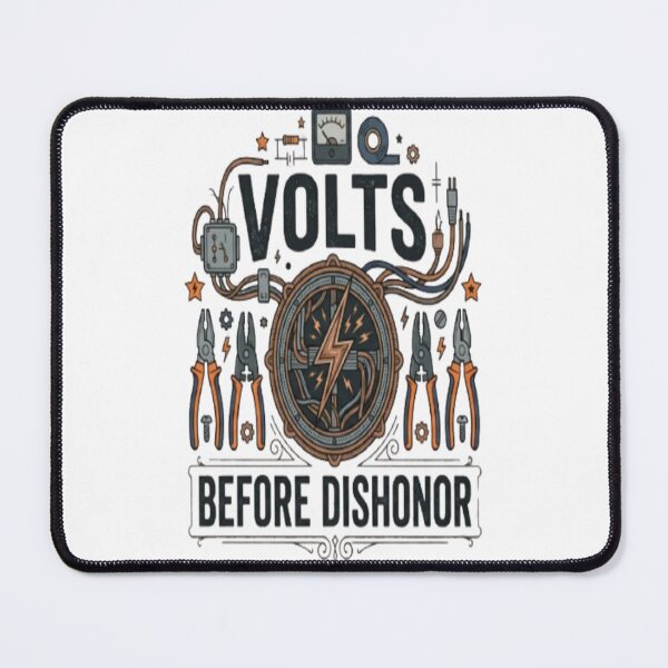 Item preview, Volts Before Dishonor Funny Electrician Trade Worker Gift designed and sold by ArtsyElegance4U ⭐⭐⭐⭐⭐.