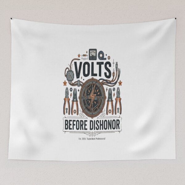 Item preview, Volts Before Dishonor Funny Electrician Trade Worker Gift designed and sold by ArtsyElegance4U ⭐⭐⭐⭐⭐.