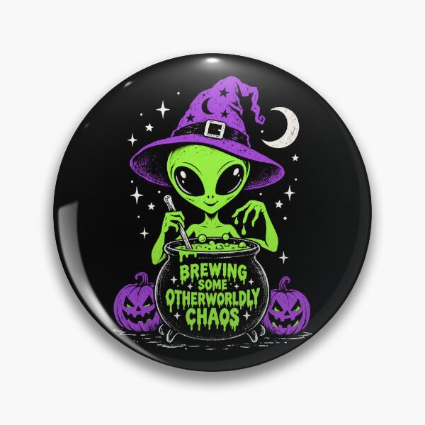 Item preview, Alien Wearing a Witch Hat designed and sold by SignumShop.