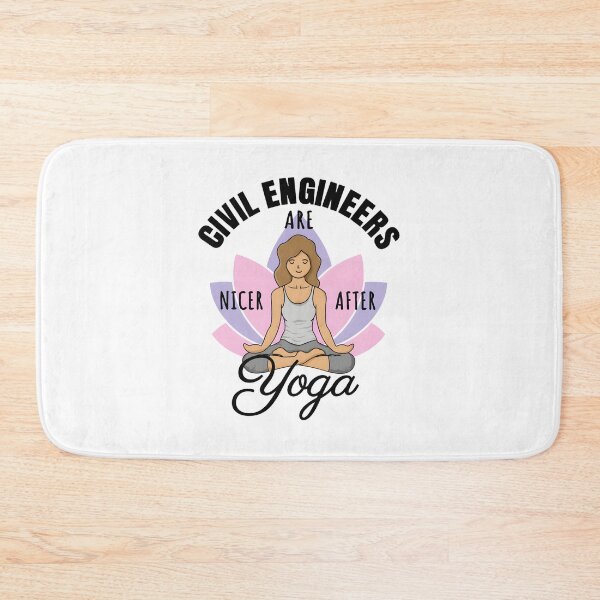 Item preview, Civil Engineers Enjoying Yoga for Good Vibes and Relaxation Design designed and sold by YUKAdesign.