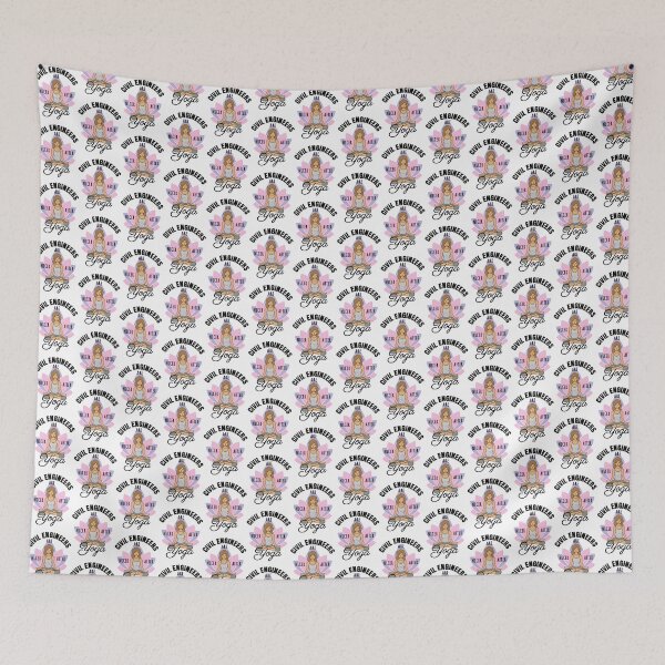 Item preview, Civil Engineers Enjoying Yoga for Good Vibes and Relaxation Design designed and sold by YUKAdesign.