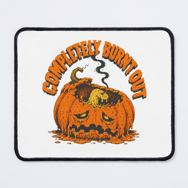 Item preview, Completely Burnt Out Pumpkin Exhausted Halloween Humor designed and sold by chattsuede.