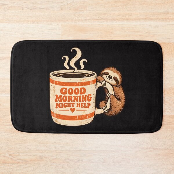 Item preview, Sleepy Sloth Hugging a Giant Coffee Mug designed and sold by AwesomeBeyondLimits.