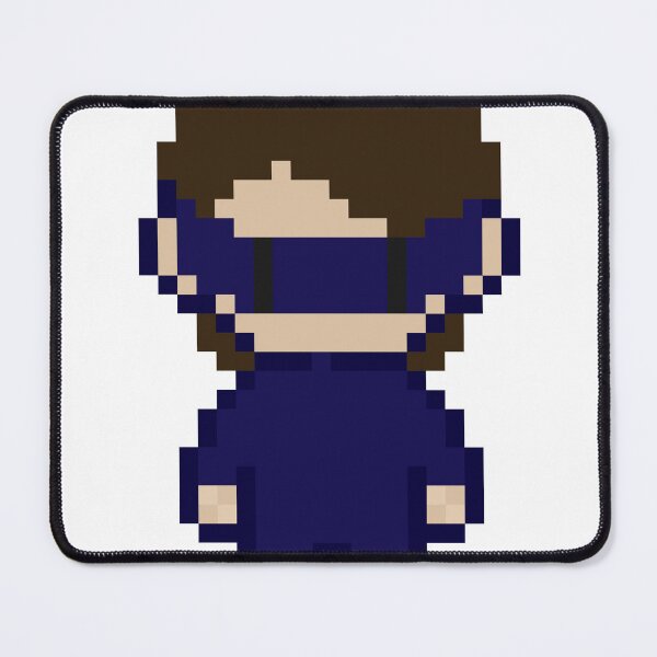 Item preview, Pixel Art Ninja Mask Character – Retro 8-Bit Masked Warrior designed and sold by Ruuper4all.