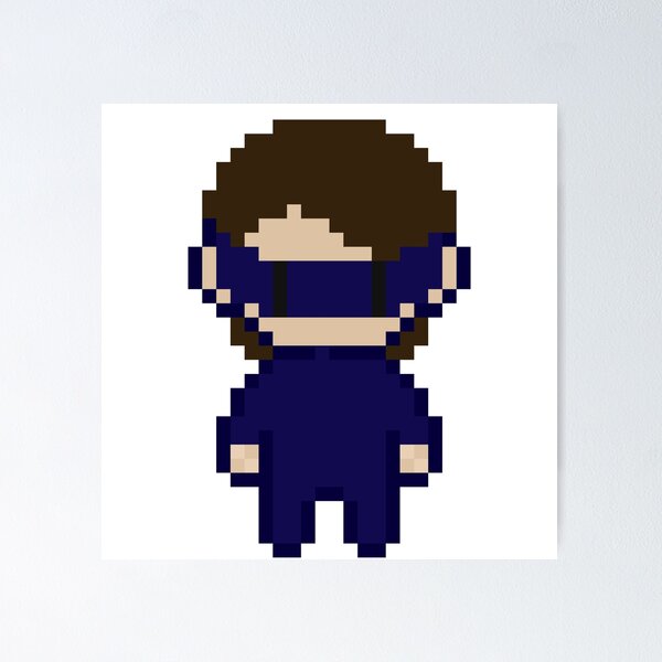 Item preview, Pixel Art Ninja Mask Character – Retro 8-Bit Masked Warrior designed and sold by Ruuper4all.