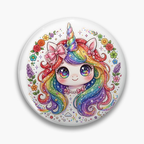 Item preview, Rainbow Unicorn Kawaii Unicorn Galaxy Rainbow Unicorn Colorful Magical designed and sold by HealingEraInk.