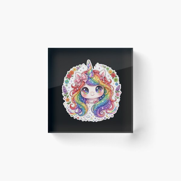 Item preview, Rainbow Unicorn Kawaii Unicorn Galaxy Rainbow Unicorn Colorful Magical designed and sold by HealingEraInk.
