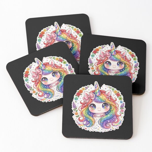 Item preview, Rainbow Unicorn Kawaii Unicorn Galaxy Rainbow Unicorn Colorful Magical designed and sold by HealingEraInk.