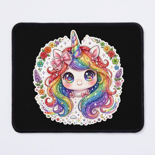 Item preview, Rainbow Unicorn Kawaii Unicorn Galaxy Rainbow Unicorn Colorful Magical designed and sold by HealingEraInk.
