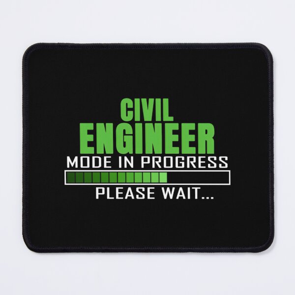 Item preview, Civil Engineer Mode in Progress Please Wait Funny Quote Design for Engineering Enthusiasts designed and sold by YUKAdesign.