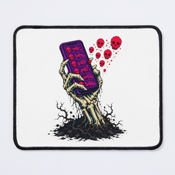 Item preview, Doomscrolling Skeleton Hand Social Media Addiction designed and sold by chattsuede.