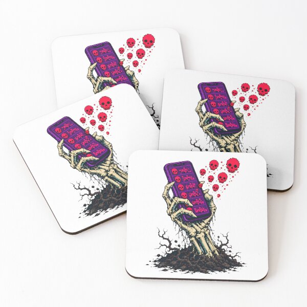 Item preview, Doomscrolling Skeleton Hand Social Media Addiction designed and sold by chattsuede.
