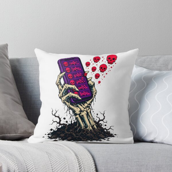 Item preview, Doomscrolling Skeleton Hand Social Media Addiction designed and sold by chattsuede.