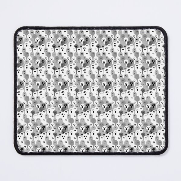 Item preview, Ghost Crowd Pattern - Monochrome Black & White Halloween designed and sold by MaandiStudio.
