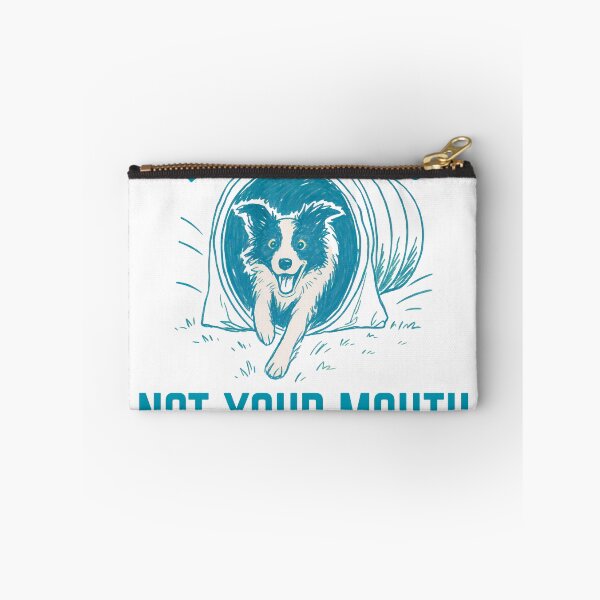 Item preview, Border Collie Run Your Dog Not Your Mouth Agility designed and sold by Mop Dog Designs.