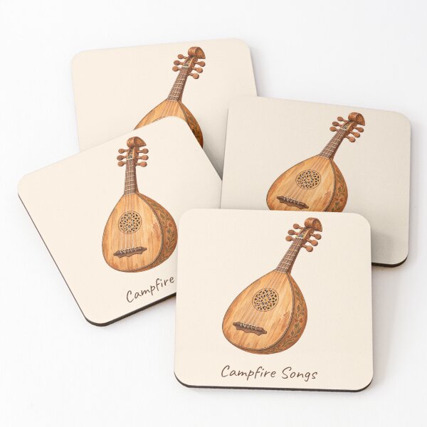 Item preview, Campfire Songs Lute Safari Explorer designed and sold by mycute-stickers.