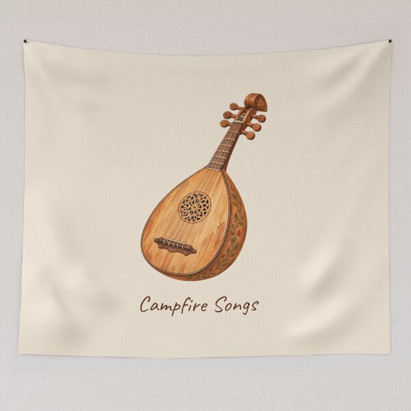 Item preview, Campfire Songs Lute Safari Explorer designed and sold by mycute-stickers.