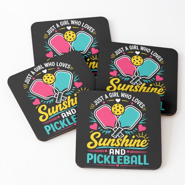 Item preview, Just A Girl Who Loves Sunshine And Pickleball  designed and sold by smiadraspi.