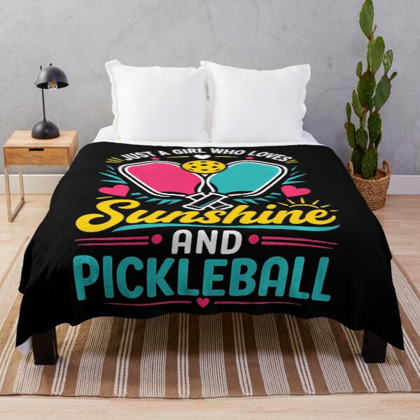 Item preview, Just A Girl Who Loves Sunshine And Pickleball designed and sold by smiadraspi.