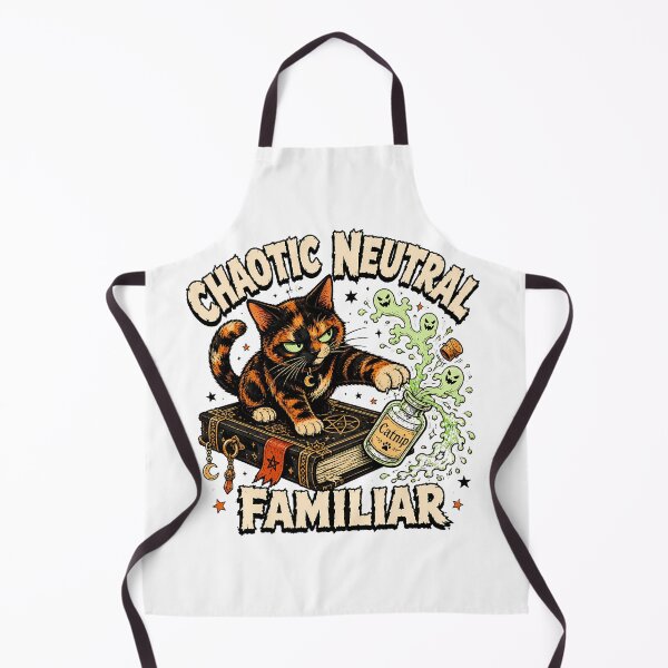 Item preview, Chaotic Neutral Cat Familiar Spooky Witchy RPG Gamer designed and sold by chattsuede.