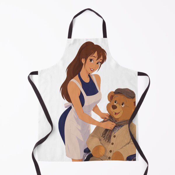 Item preview, Cute Nurse Caregiver Bear in Wheelchair - Retro 90s Cartoon Style designed and sold by  Hollow Moon Studios..