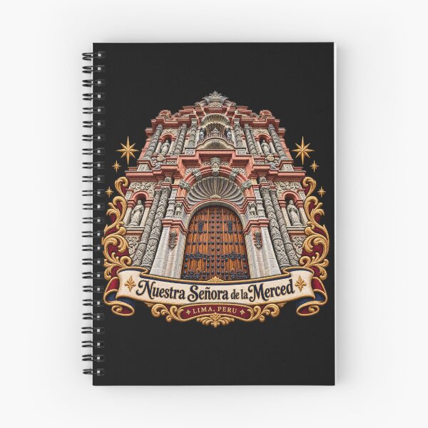 Item preview, Nuestra Señora de la Merced Basilica Embroidery Crest – Lima Peru Baroque Architecture Art designed and sold by Emoji Emblems.