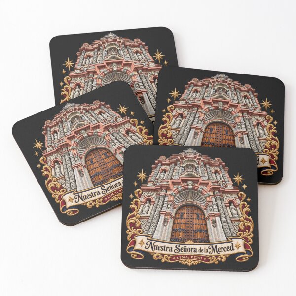 Item preview, Nuestra Señora de la Merced Basilica Embroidery Crest – Lima Peru Baroque Architecture Art designed and sold by Emoji Emblems.