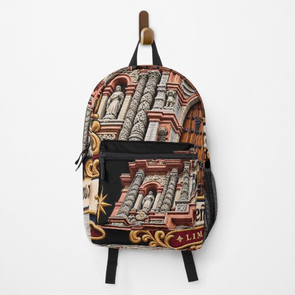 Item preview, Nuestra Señora de la Merced Basilica Embroidery Crest – Lima Peru Baroque Architecture Art designed and sold by Emoji Emblems.