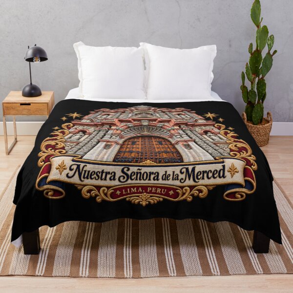 Item preview, Nuestra Señora de la Merced Basilica Embroidery Crest – Lima Peru Baroque Architecture Art designed and sold by Emoji Emblems.