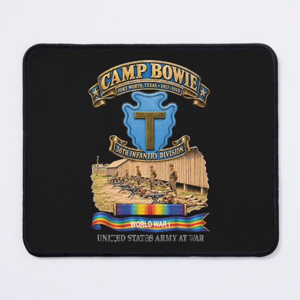 Item preview, Army - Camp Bowie, Fort Worth TX  w Scene - 3D - Enhanced - SVC WWI designed and sold by Military Insignia Products.