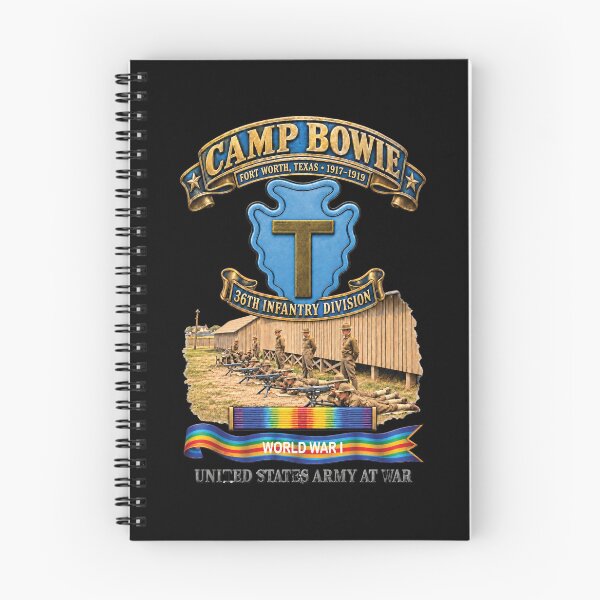 Item preview, Army - Camp Bowie, Fort Worth TX  w Scene - 3D - Enhanced - SVC WWI designed and sold by Military Insignia Products.