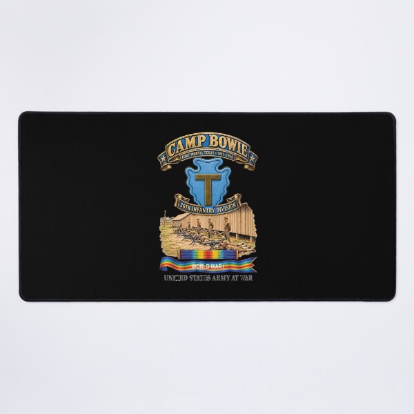 Item preview, Army - Camp Bowie, Fort Worth TX  w Scene - 3D - Enhanced - SVC WWI designed and sold by Military Insignia Products.