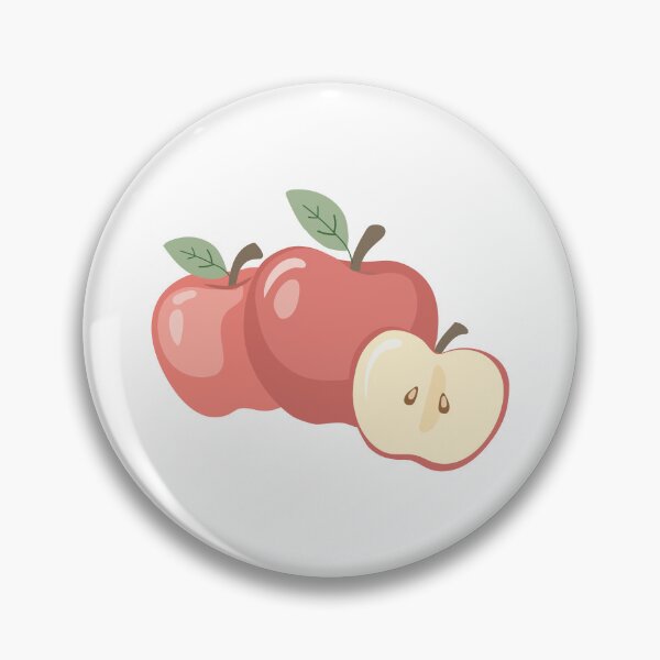 Item preview, Fresh Red Apple Slice Cursive  designed and sold by BetweenForms.