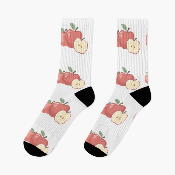 Item preview, Fresh Red Apple Slice Cursive  designed and sold by BetweenForms.