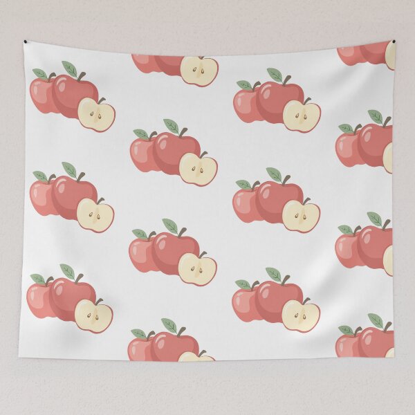 Item preview, Fresh Red Apple Slice Cursive  designed and sold by BetweenForms.