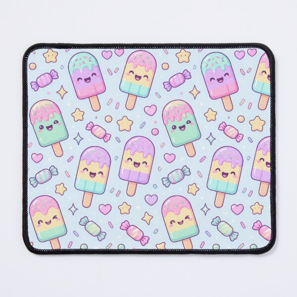 Item preview, Kawaii Rainbow Popsicle Pastel Candy Pattern designed and sold by Soft Berry Studio.