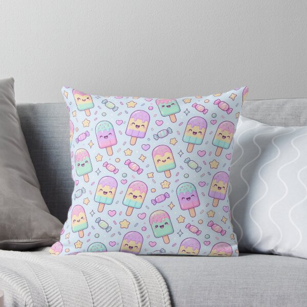 Item preview, Kawaii Rainbow Popsicle Pastel Candy Pattern designed and sold by Soft Berry Studio.