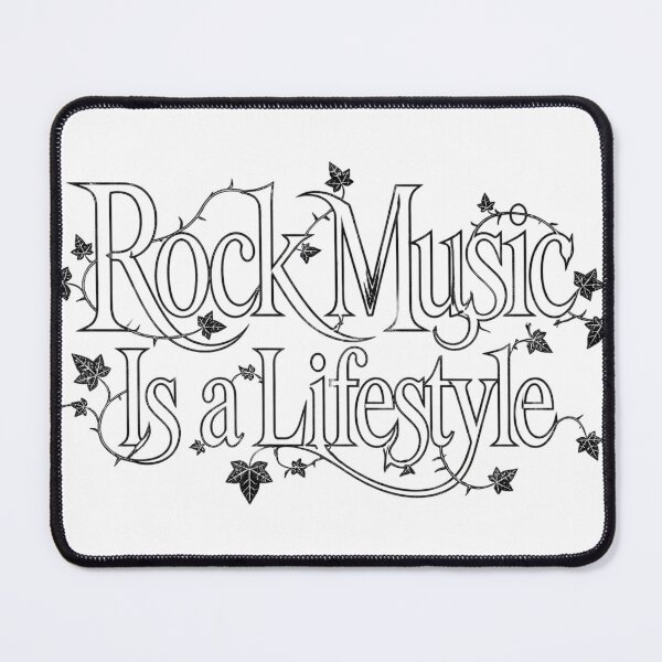 Item preview, Rock Music Is A Lifestyle Vintage Ivy Typography designed and sold by VisualVerseLab.