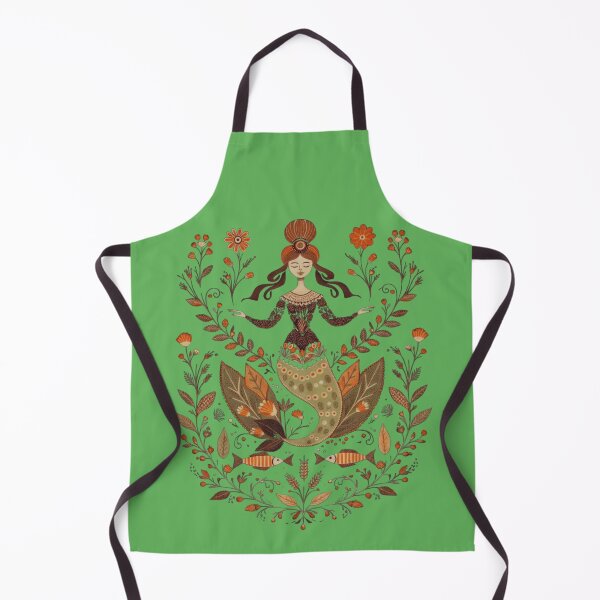 Item preview, Nature Woman Floral Folk Art – Vintage Botanical Boho Illustration designed and sold by Mousy17.